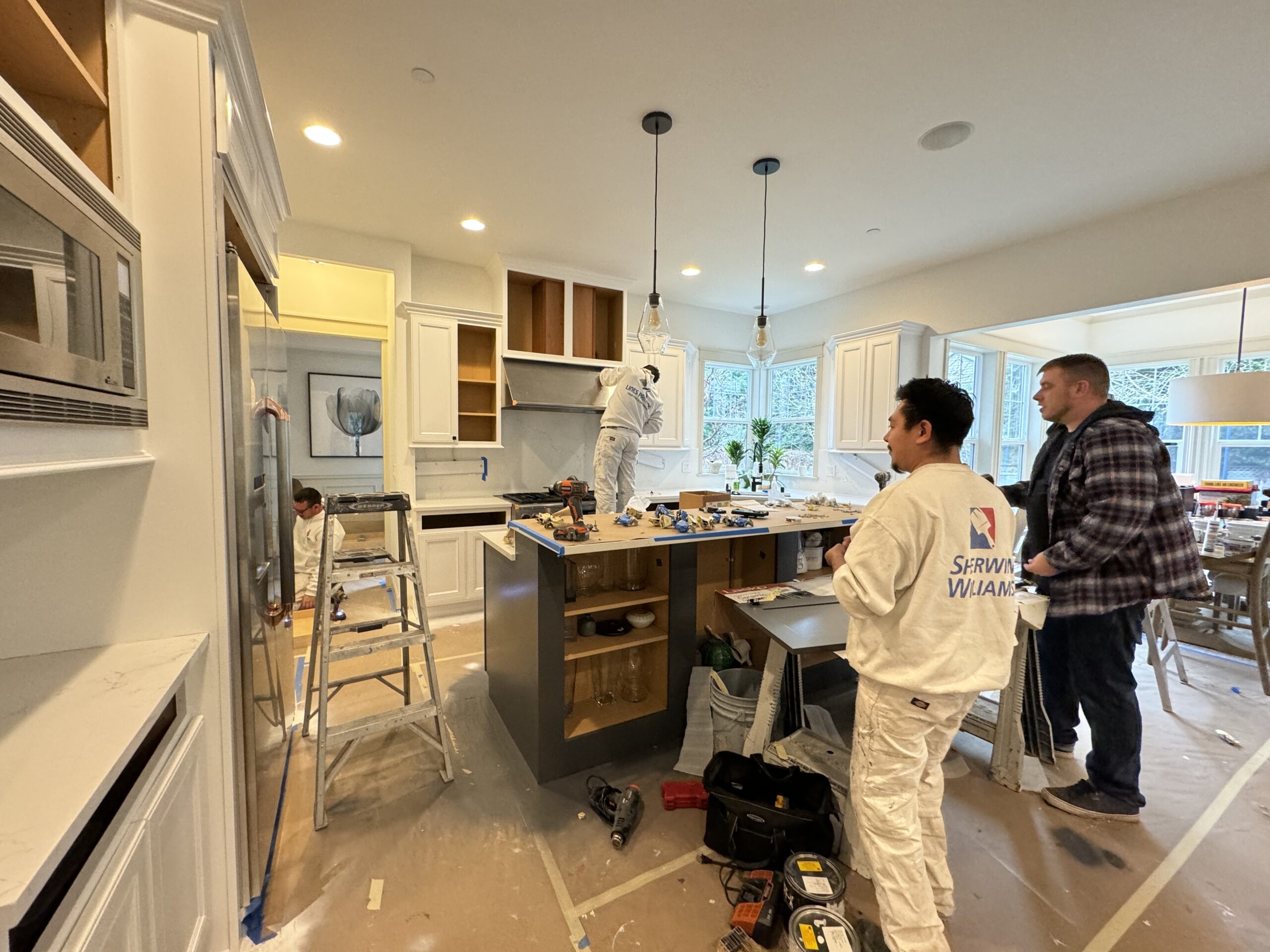 cabinet painting in Bellevue, WA